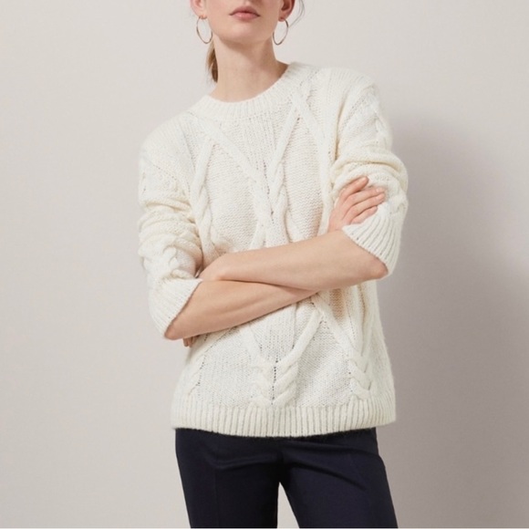Massimo Dutti cable knit wool sweater, Small - Picture 2 of 15